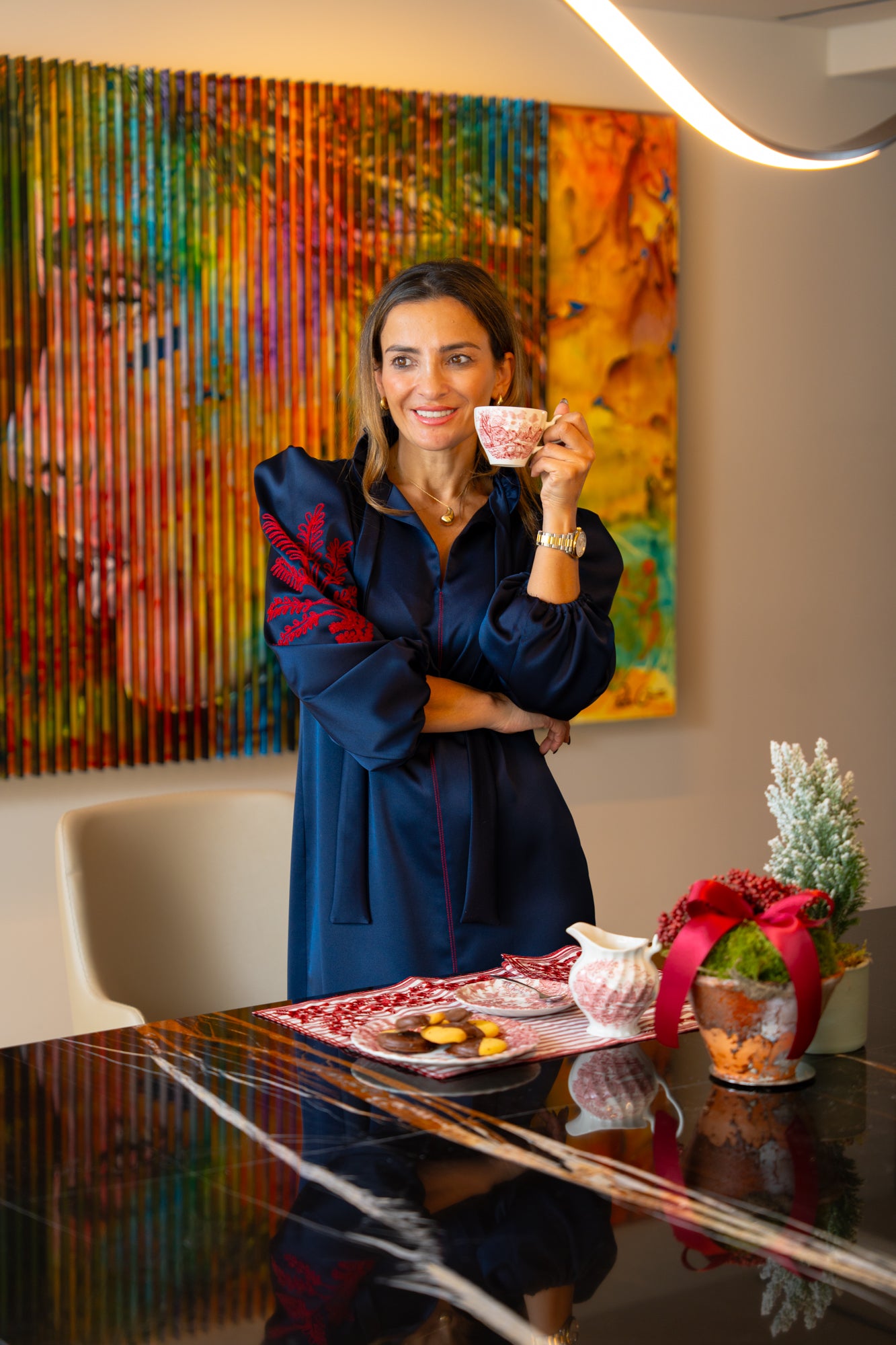 Vestido Premium com bordado português