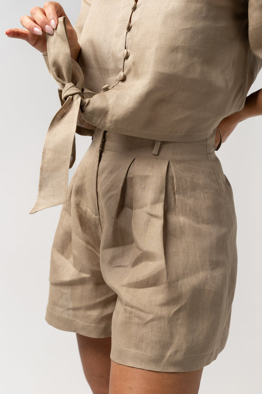 Conjunto calção camel