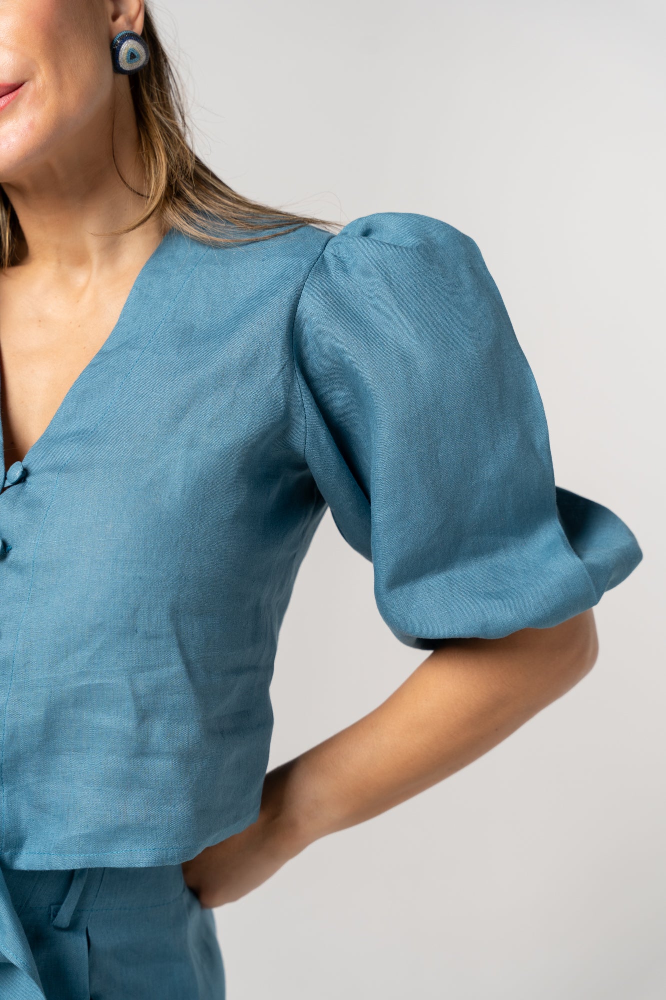 Conjunto calças Azul Petróleo (disponivel em pré encomenda)