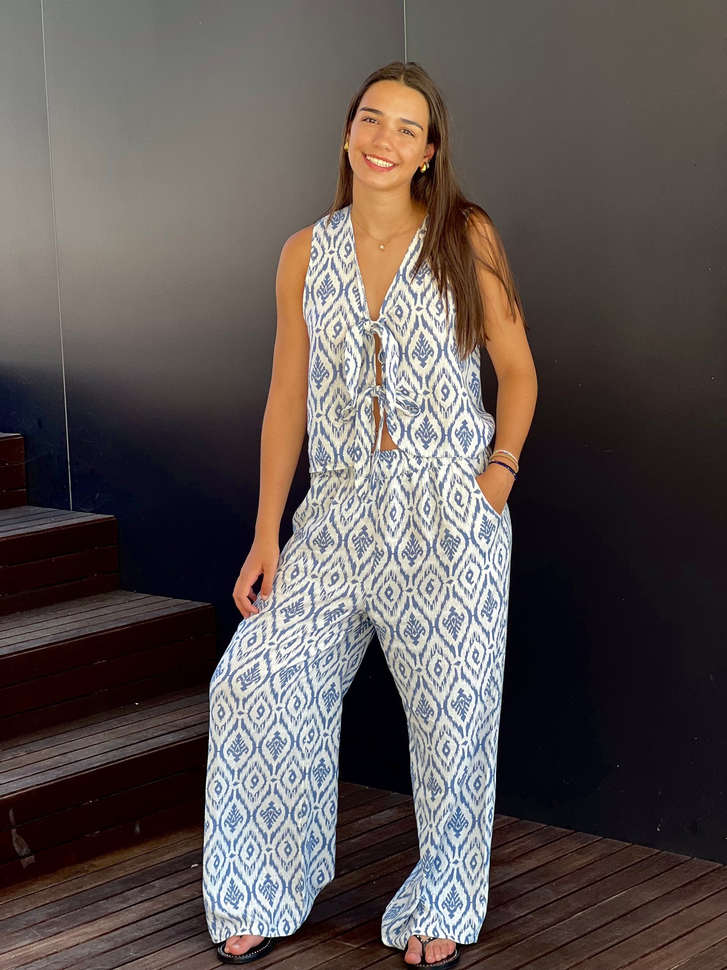 Conjunto de Linho (Colete + Calças)