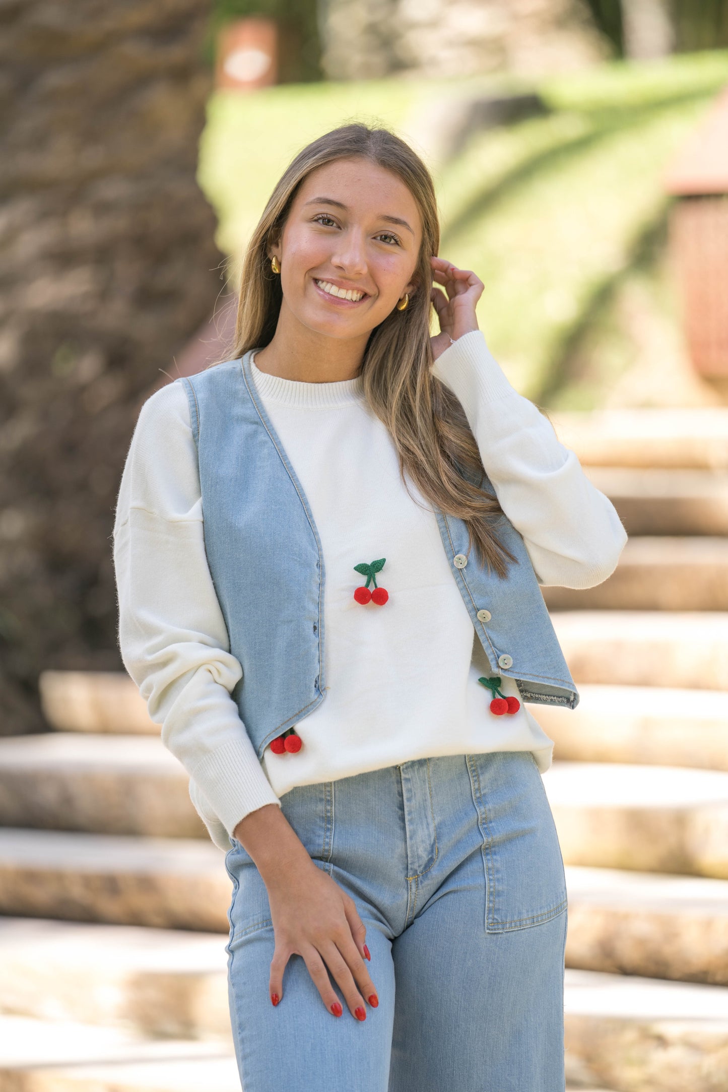 Camisola de Malha cerejas