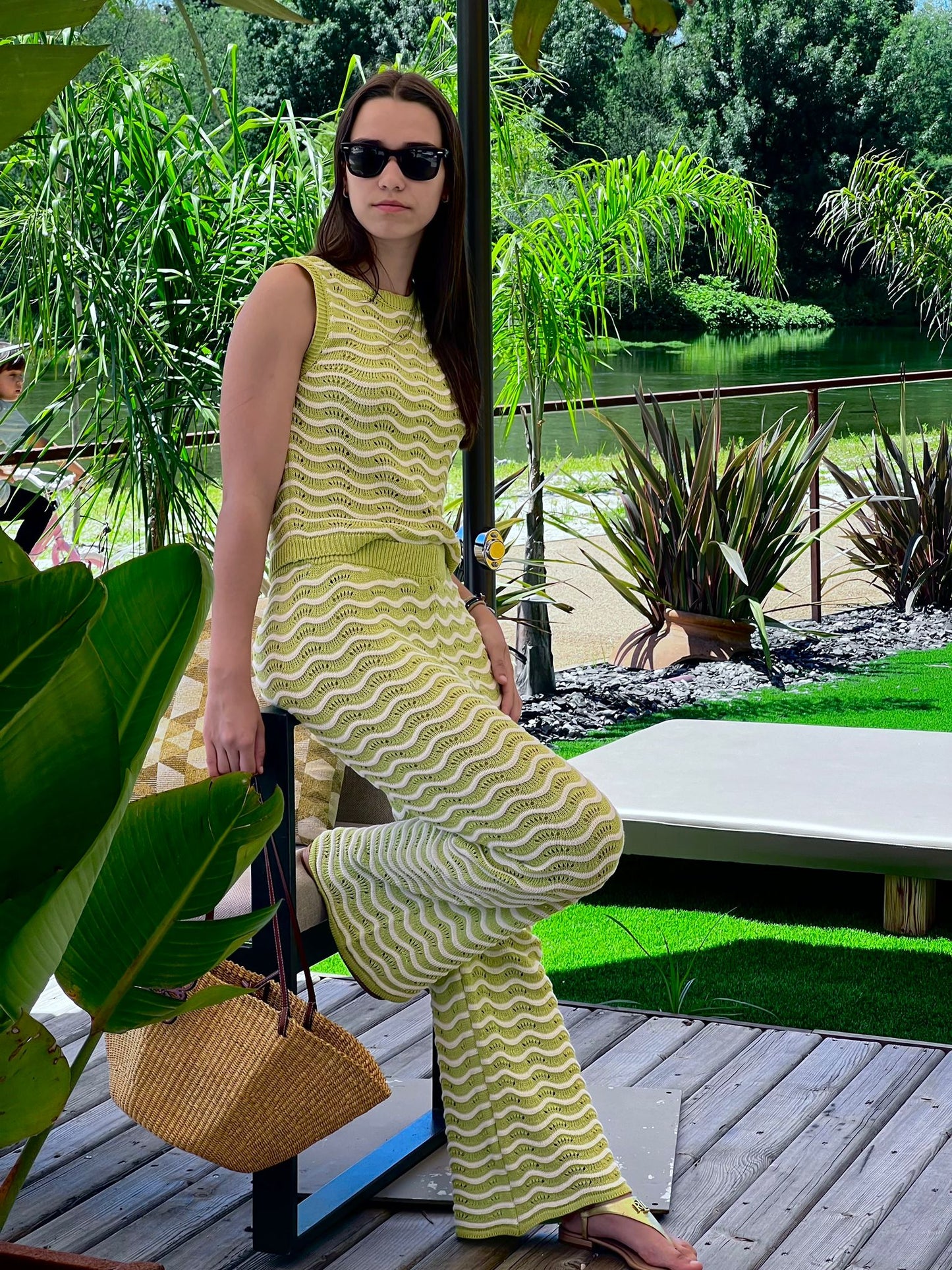 Conjunto de Croche ( Calças + Top )