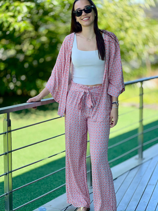 Calça Fluida com Laçada