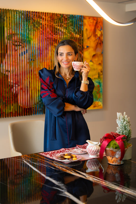 Vestido Premium com bordado português