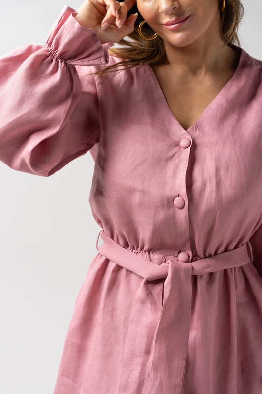 Vestido Midi Rosa