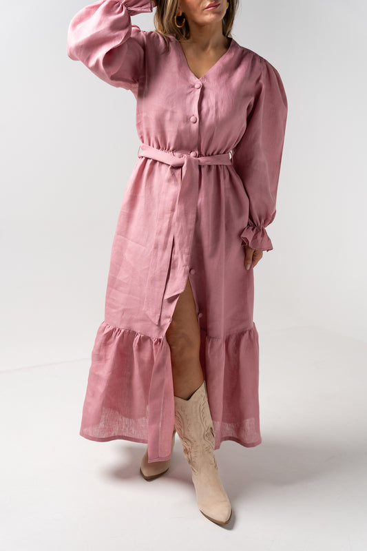 Vestido Midi Rosa